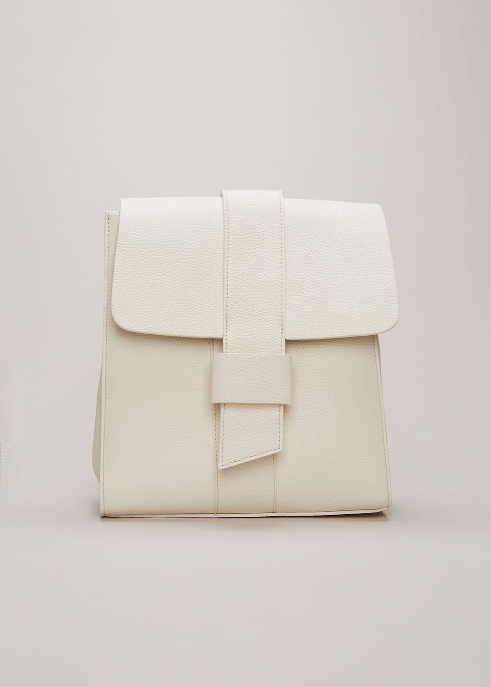 Leather Backpack - Ivory