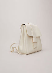 Leather Backpack - Ivory