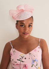 Pink Bow Fascinator - Rose Pink