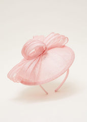 Pink Bow Fascinator - Rose Pink