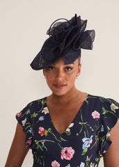 Navy Fascinator - Navy