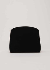 Black Velvet Clutch Bag - Black