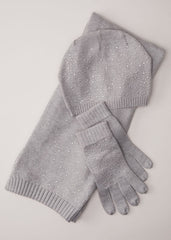 Grey Sparkly Scarf - Pale Grey