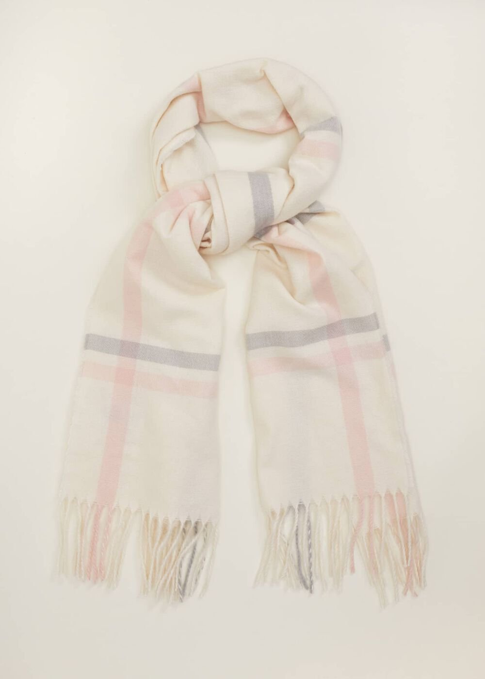 Sollie Check Scarf - Ivory