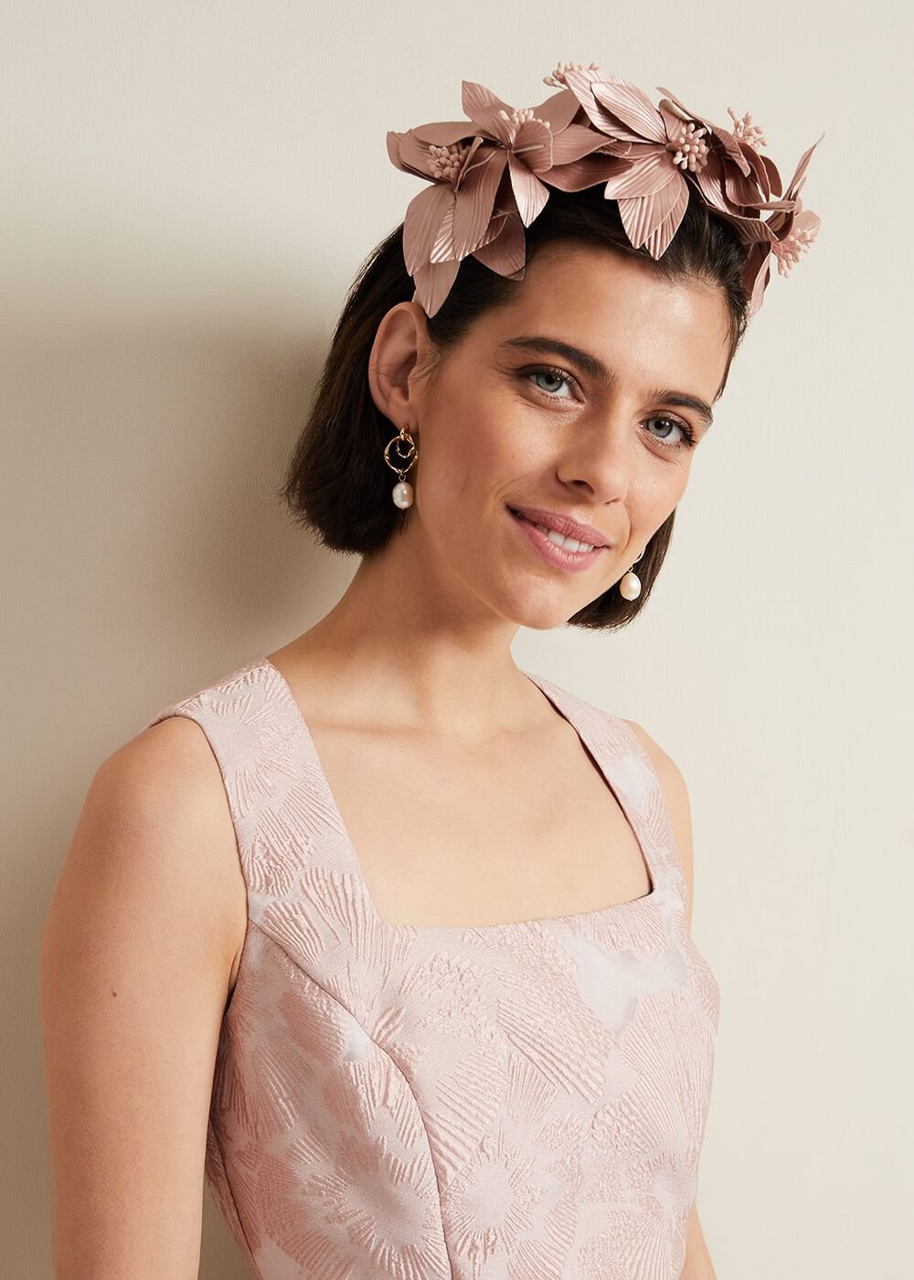 Floral Headband - Pale Pink
