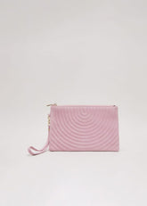 Stitch Detail Clutch Bag - Pink