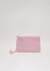 Stitch Detail Clutch Bag - Pink