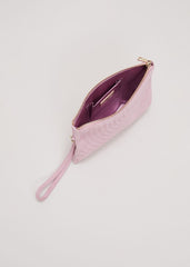 Stitch Detail Clutch Bag - Pink