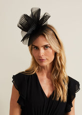 Freeform Flower Headband - Black
