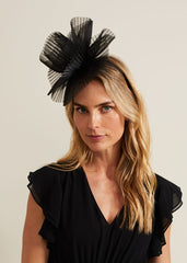 Freeform Flower Headband - Black