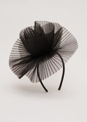 Freeform Flower Headband - Black