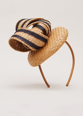 Raffia Twist Pillbox - Natural