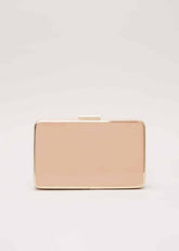Patent Box Clutch - Pale Pink