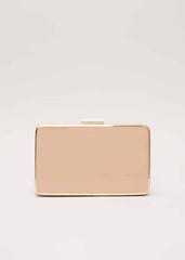 Patent Box Clutch - Pale Pink