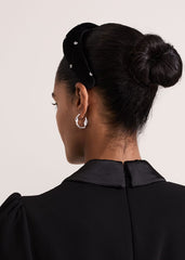 Black Mesh Sparkle Headband - Black