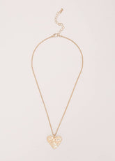 Gold Heart Necklace - Gold