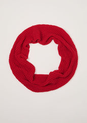 Red Knitted Snood - Red