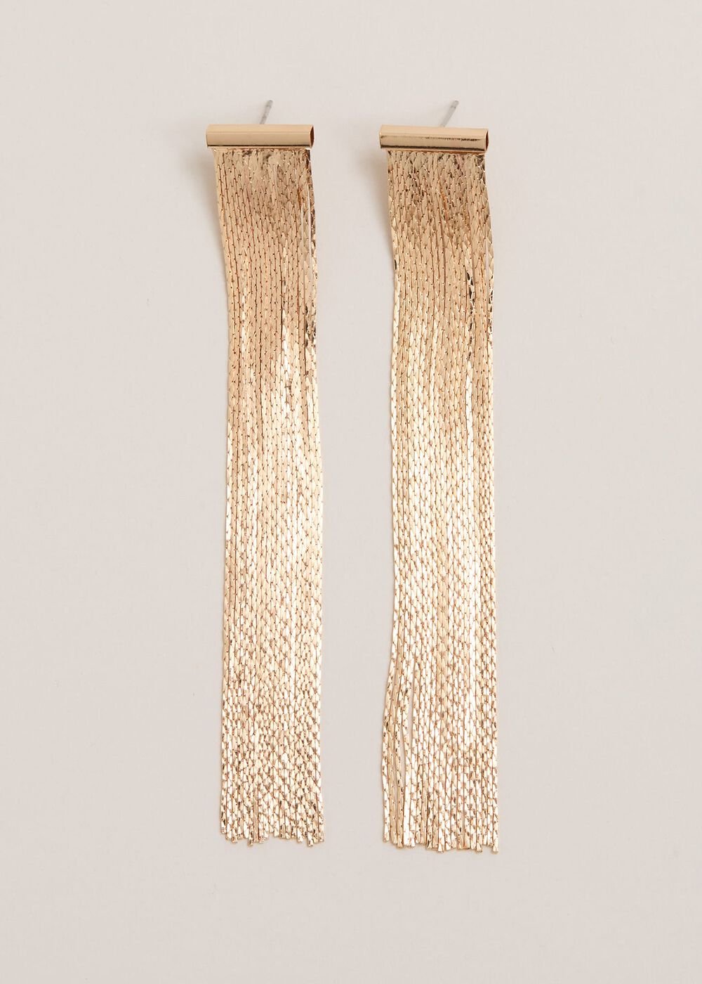 Gold Shoulder Duster Drop Earring - Gold