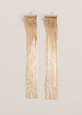 Gold Shoulder Duster Drop Earring - Gold