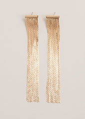 Gold Shoulder Duster Drop Earring - Gold