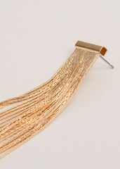 Gold Shoulder Duster Drop Earring - Gold