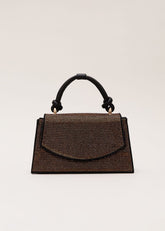 Gold Embellished Mini Tote - Gold