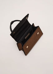 Gold Embellished Mini Tote - Gold