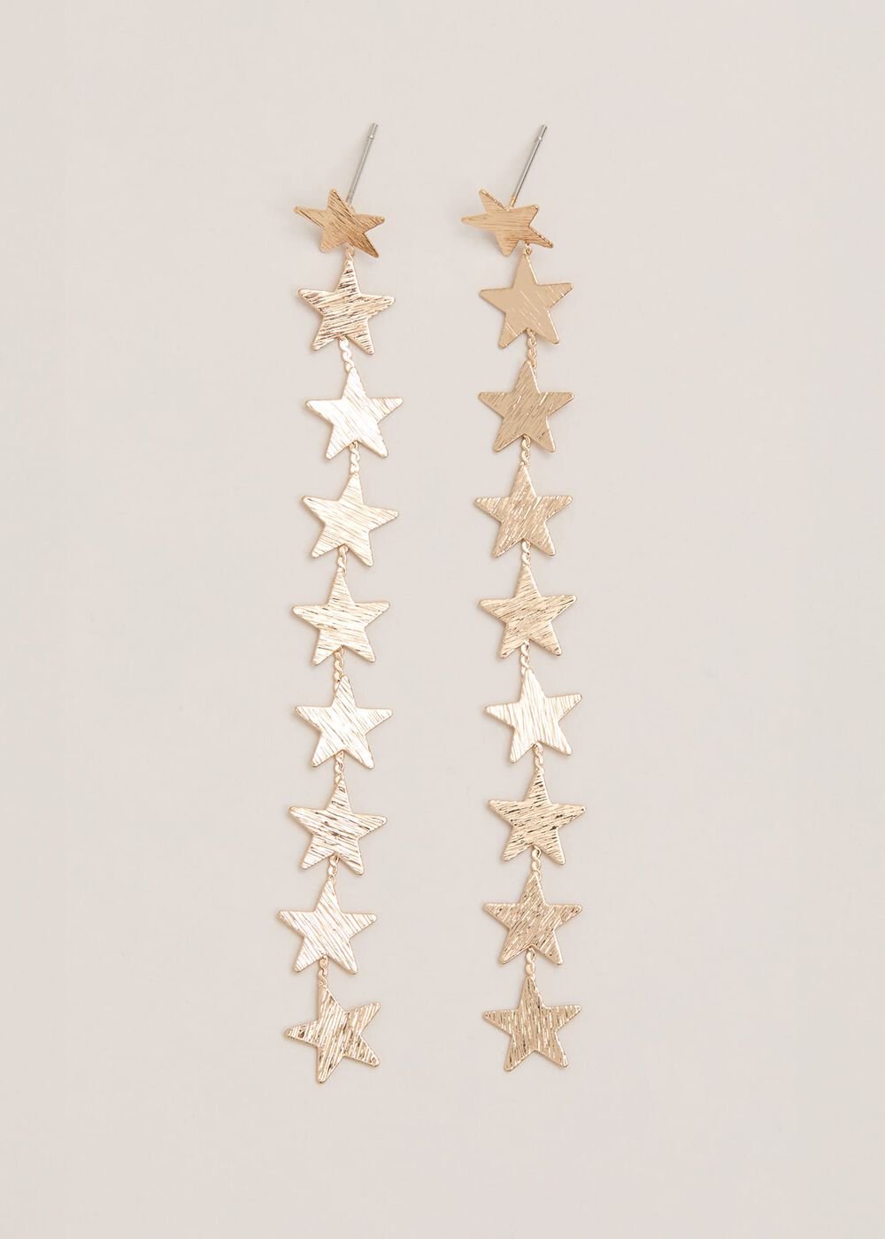 Gold Star Drop Earring - Gold