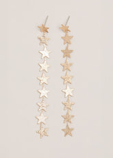 Gold Star Drop Earring - Gold
