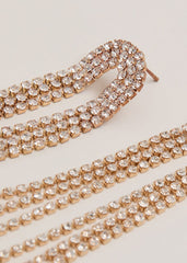 Graduated Sparkle Earring - Gold