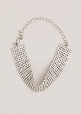 Silver Chainmail Sparkle Bracelet - Silver