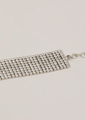 Silver Chainmail Sparkle Bracelet - Silver