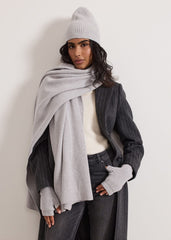 Grey Ribbed Beany Hat - Grey