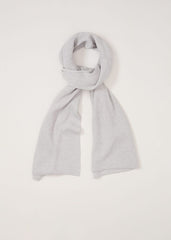 Grey Ribbed Oversized Scarf - Grey