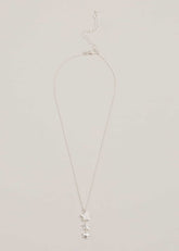 Silver Plated Star Necklace - Silver