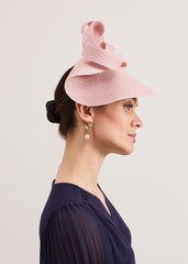 Antique Rose Plait Freeform Fascinator - Antique Rose