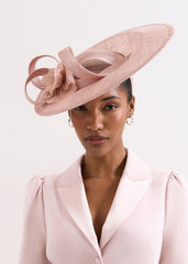 Flower Oval Fascinator - Antique Rose