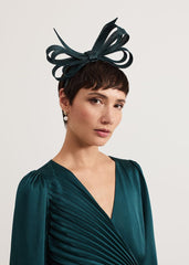 Teal Oversized Bow Headband - Teal