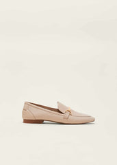 T-Bar Leather Loafers - Neutral