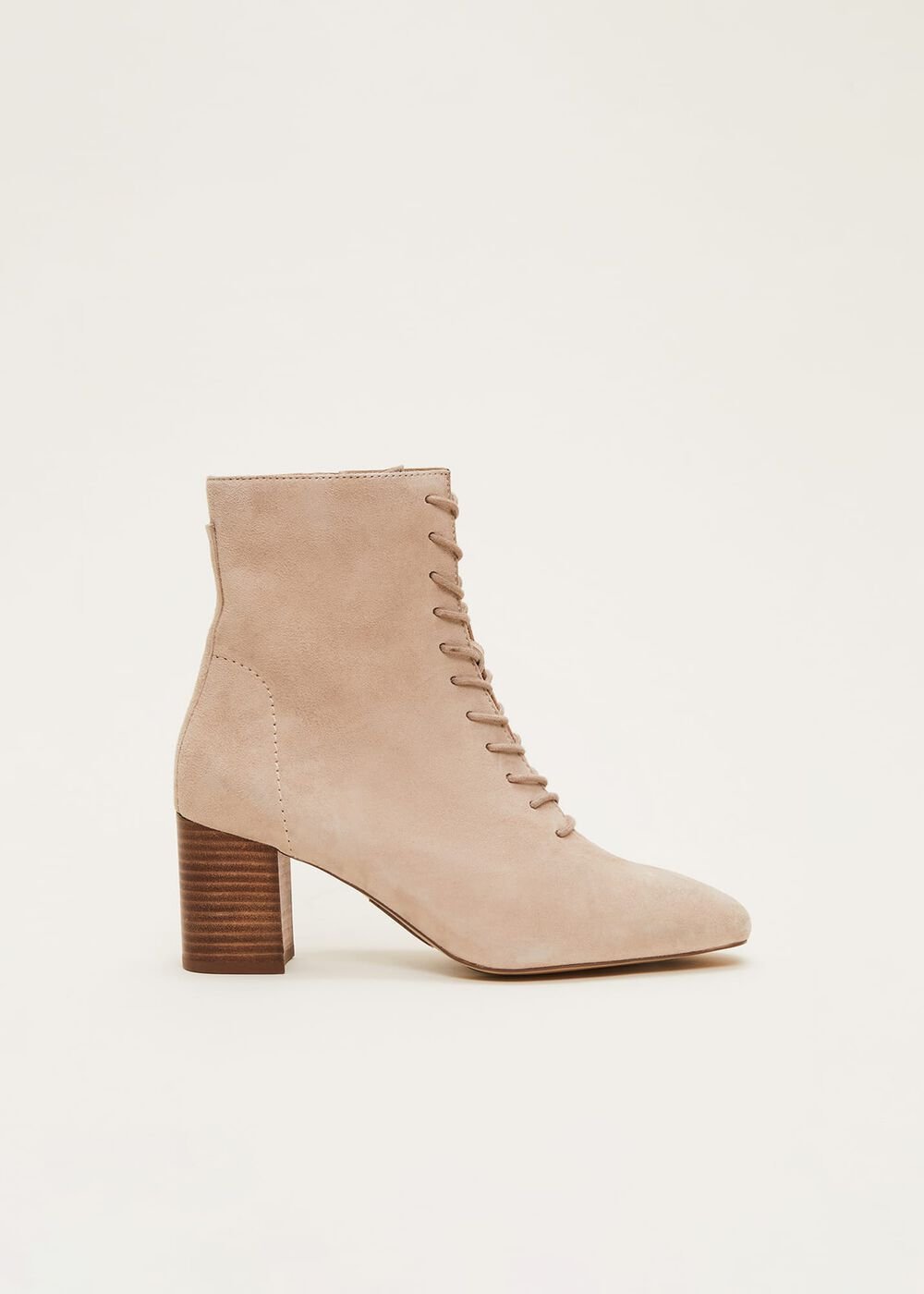 Lace Up Ankle Boot - Winter White