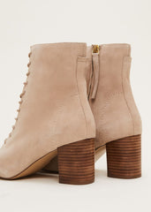 Lace Up Ankle Boot - Winter White
