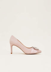 Embellished Court Shoe - Antique Rose