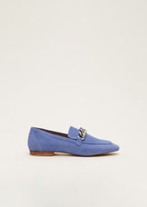 Chain Detail Loafer Shoe - Blue