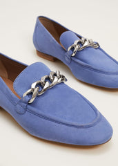 Chain Detail Loafer Shoe - Blue