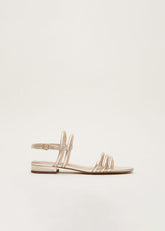 Gold Leather Sandals - Gold