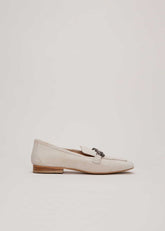 Grey Chain Detail Loafers - Light Grey