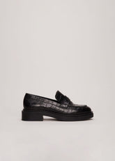 Black Chunky Loafers - Black