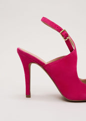 Cross Over Ankle Shoes - Pink