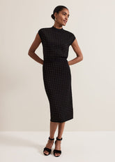 Kendall Studded Skirt - Black