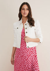 Lettie Denim Jacket - White